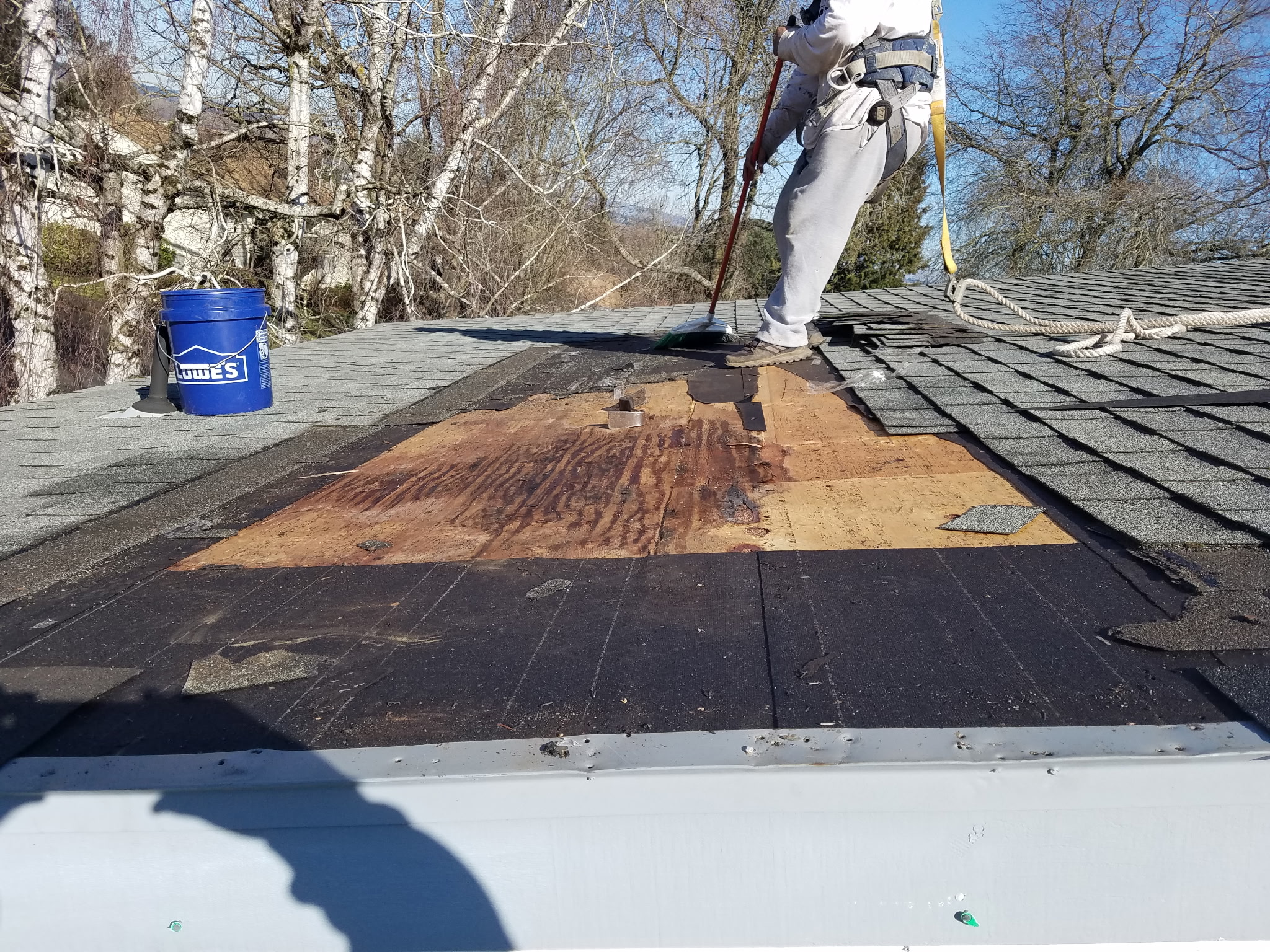Shingles installation